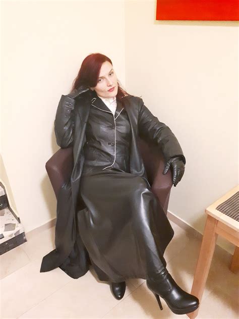 twitter long leather skirt sexy leather outfits long leather coat