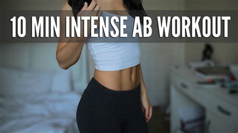 10 min intense ab workout flat stomach exercises youtube