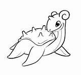 Lapras Pokemon Draw Coloring Pages Step Template Drawing Kids Hellokids sketch template