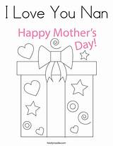 Coloring Nan Mothers Pages Happy Mother Print Great Ll Twistynoodle sketch template