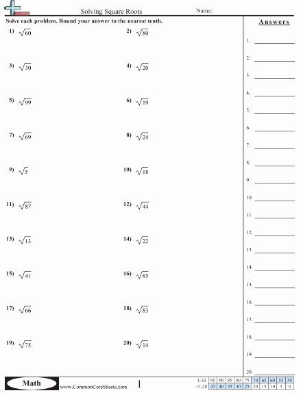 simplify square root worksheet chessmuseum template library