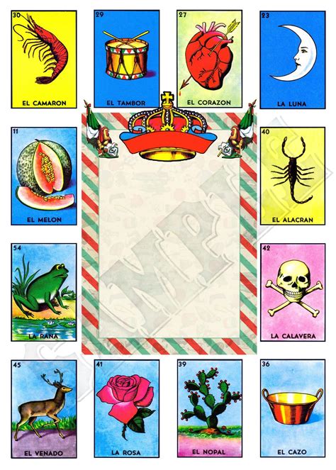 loteria template  printable word searches