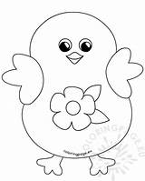 Easter Chick Coloring Happy Cartoon Pages Flower Printable Colouring Egg Template Flowers Coloringpage Eu Pasqua Reddit Email Twitter Clipart Lorena sketch template