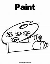 Coloring Pages Paint Colouring Painting Popular sketch template