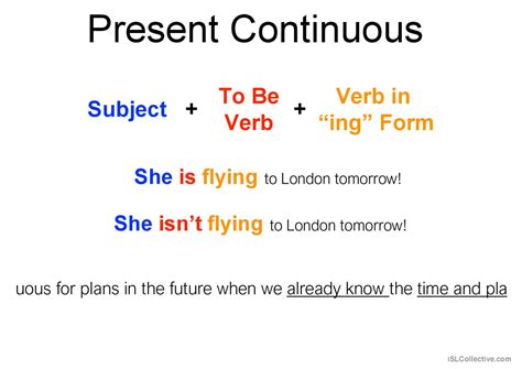 present continuous  future meani english esl powerpoints
