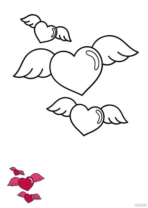 angel wings coloring pages