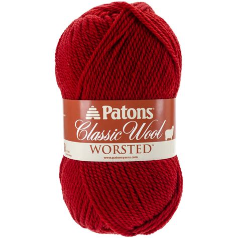 patons classic wool yarn bright red walmartcom walmartcom