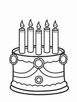 Taart Kaarsen Ausmalbilder Kuchen Verjaardag Eenhoorn Leukekleurplaten Torte Besteausmalbilder Kerzen Kleur Malvorlage Taartjes sketch template