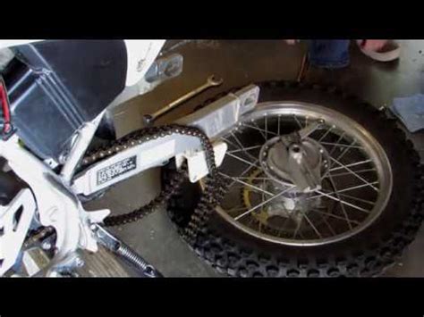 motorcycle rear wheel removal honda crf  youtube