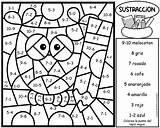 Spanish Subtraction Facts Madebyteachers sketch template
