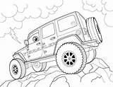 Wrangler Kleurplaat Kleurplaten Cherokee Colorear Procoloring Jeeps Teraflex Uitprinten Downloaden sketch template