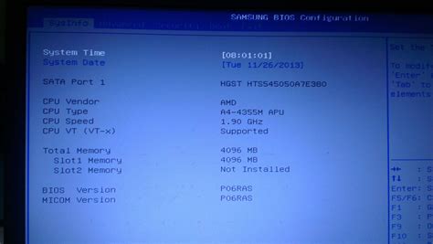 laptop samsung series  bios  detecting  bootable devices