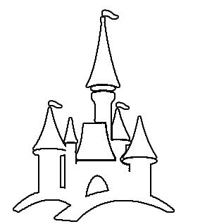 easy disney castle drawing clip art library