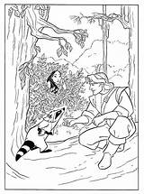 Pocahontas Pages Smith Coloring John Getcolorings Coloriage sketch template