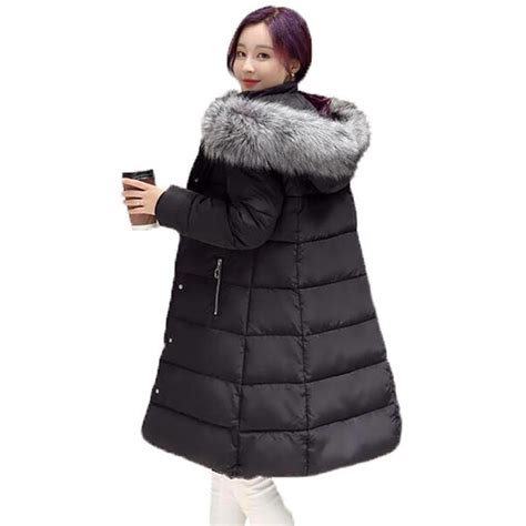 new winter collection 2017 fur coat medium length fashionable coat women hooded warm jacket