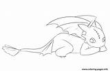 Toothless Dragon sketch template