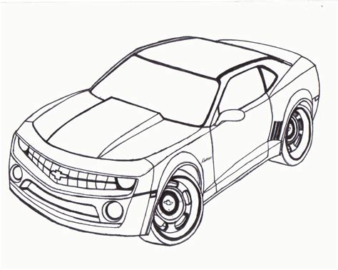 chevy camaro coloring page coloring home