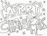 Coloring Christmas Pages Doodle Merry Printable Printables Print Happy Color Young Children Colouring Sheets Kids Adults Adult Coloringtop Alley Stuff sketch template