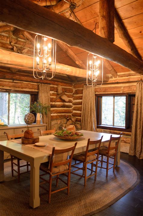 cabin inspired dining room  stunning dreambuilders cabin dining room rustic house