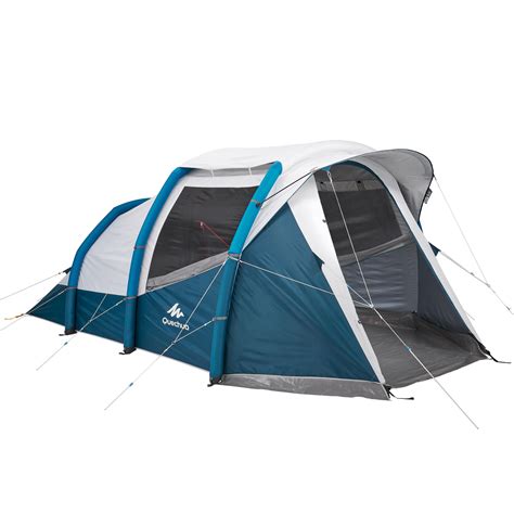 cn inflatable camping tent air seconds  freshblack  people  room decathlon