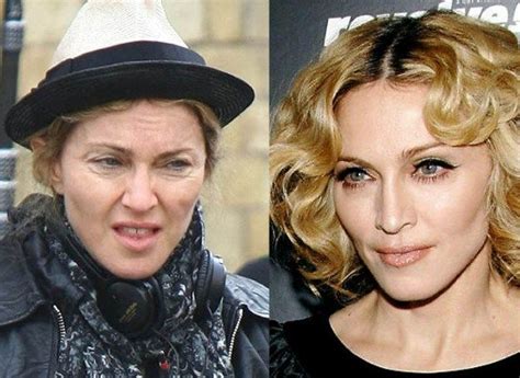 Celebrities Before And After Makeup Transformations Celebs Without