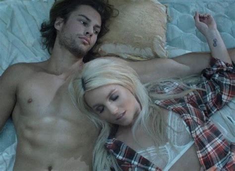 britney spears hops into bed with shirtless hunk for new video perfume