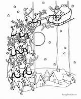 Coloring Santa Pages Claus Popular sketch template