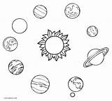 Sonnensystem Planeten sketch template