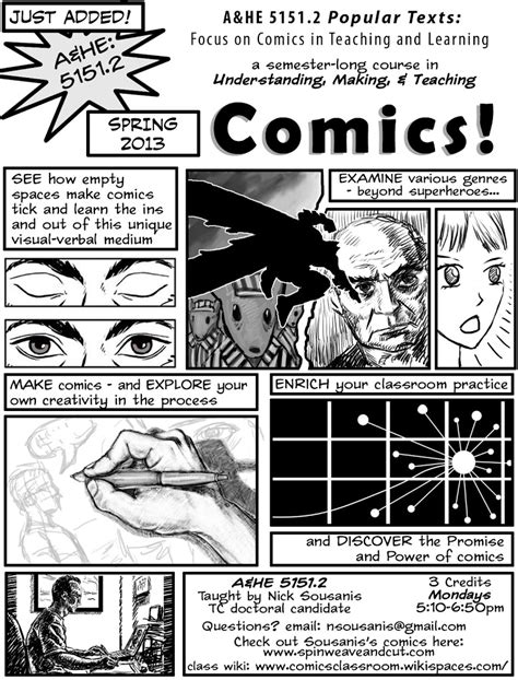 comics class conversations spin weave  cut