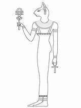 Bastet Colorare Disegni Bastets Goddesses Egypte Ausmalbilder Anubis Goddess Ludinet Egizi Egipto Egipcia Egyption Egitto Diosa Ispirazione Facili Egipcios Dioses sketch template