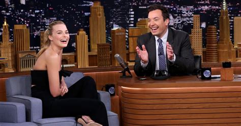 margot robbie confuses ed sheeran prince harry on fallon time
