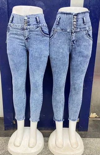 Skinny Ladies Jeans Button High Rise At Rs 300 Piece In Bengaluru