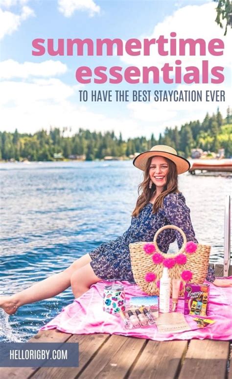 summertime essentials for a staycation at the lake seattle travel