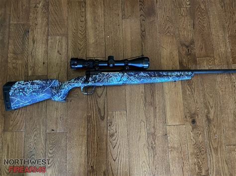 savage axis compact  win blue camo northwest firearms