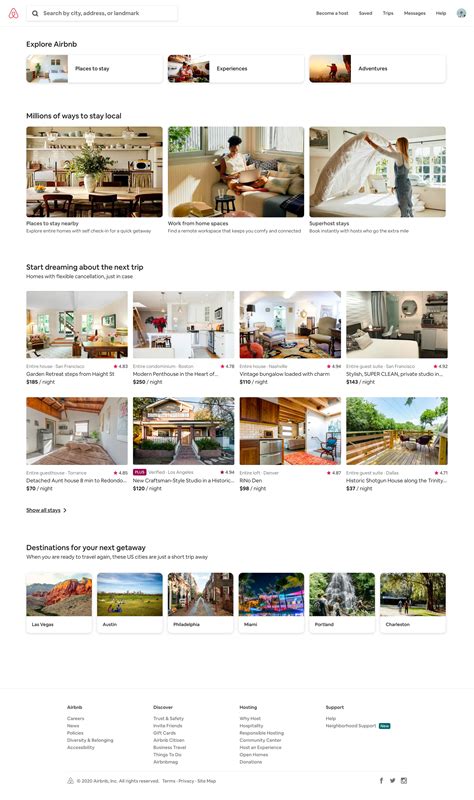 airbnb website design case study  nice