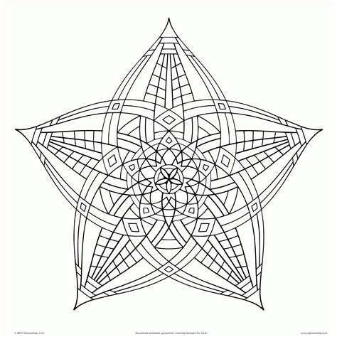 geometric pattern coloring pages  adults coloring home