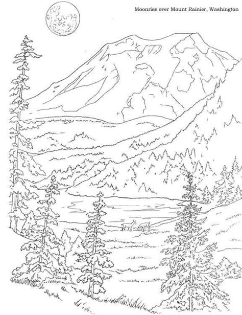 mountain coloring pages nature coloring books coloring pages