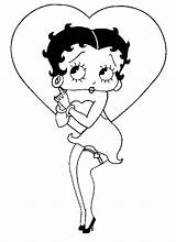 Betty Boop Coloring Pages Coloriage Color sketch template