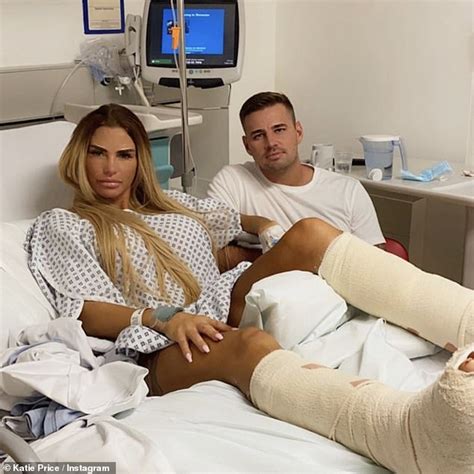 Katie Price Elevates Her Bandaged Legs As She Rests At Home After Being