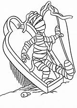 Mummy Coloring Pages Halloween Kids Printable Bestcoloringpagesforkids Printables Colorear Print Coffin Comments Freekidscoloringpage Online sketch template