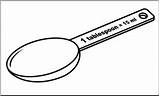 Tablespoon Spoons Clipartmag Teaspoon sketch template
