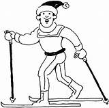 Coloring Pages Ski Skiing Man Doo Printable Lift Getcolorings Getdrawings Template sketch template