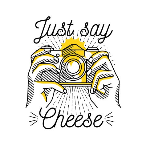 cheese camera illustration  vector art  vecteezy