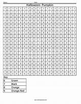 Coloring Math Worksheets Adults Number Color Printable Halloween Pages Hard Printables Mystery Worksheet Kids Pumpkin Squared Numbers Pixel Subtraction Holiday sketch template