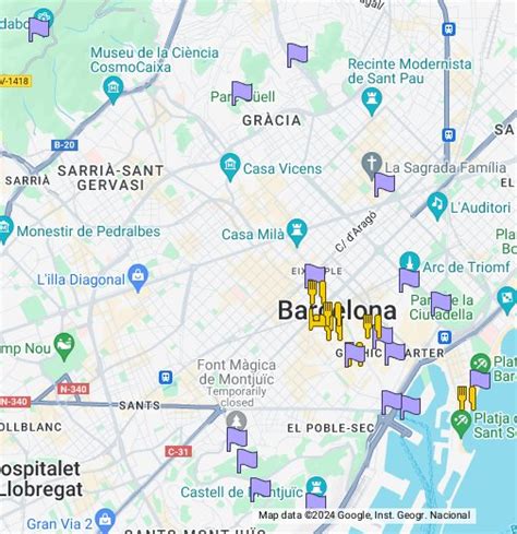 barcelona city guide google  maps