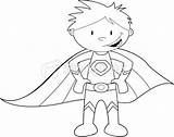 Super Hero Template Superhero Outline Vector Coloring Colour Clip Superheroes Illustrations Drawing Heroes Para Superboy Sheet Royalty Colorear Templates Heros sketch template