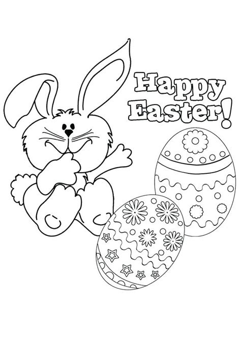 happy easter coloring pages  getdrawings