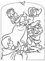 Blanche Neige Princesas Princesse Colorir Desenhos Nains Coloriage Coloriages sketch template