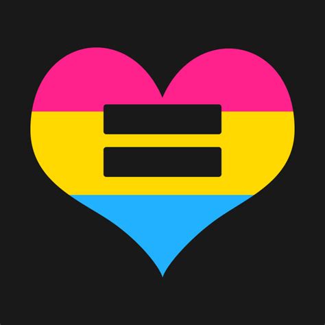 Pansexual Pride Heart Flag Equality Pansexual Pride