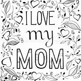 Mom Pages Coloring Getcolorings sketch template